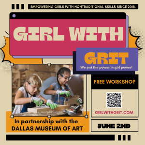 DALLAS, TX - GIRL WITH GRIT WORKSHOP - REGISTRATION IS CLOSED!